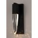Quartz LED 4.75 inch Black Bath Vanity Light Wall Light