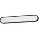 Latitudes LED 5.75 inch Black Bath Vanity Wall Light