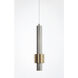 Reveal LED 2.75 inch Satin Nickel and Satin Brass Single Pendant Ceiling Light