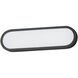 Latitude LED 18 inch Black Bath Vanity Wall Light