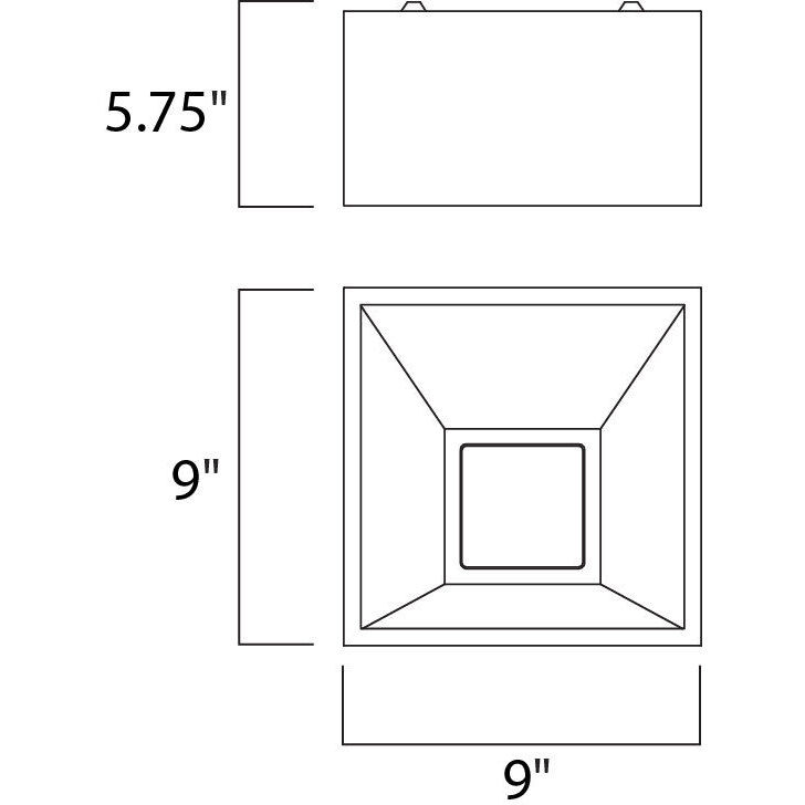 Collage LED 5.75 inch Black Flush Mount Ceiling Light