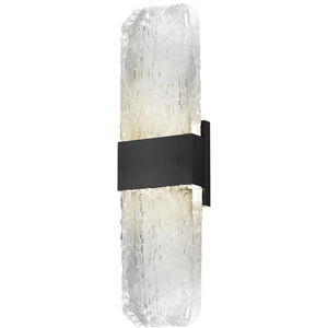 Rune LED 19 inch Black Outdoor Wall Sconce