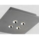 Peg LED 10 inch Gray Flush Mount Ceiling Light