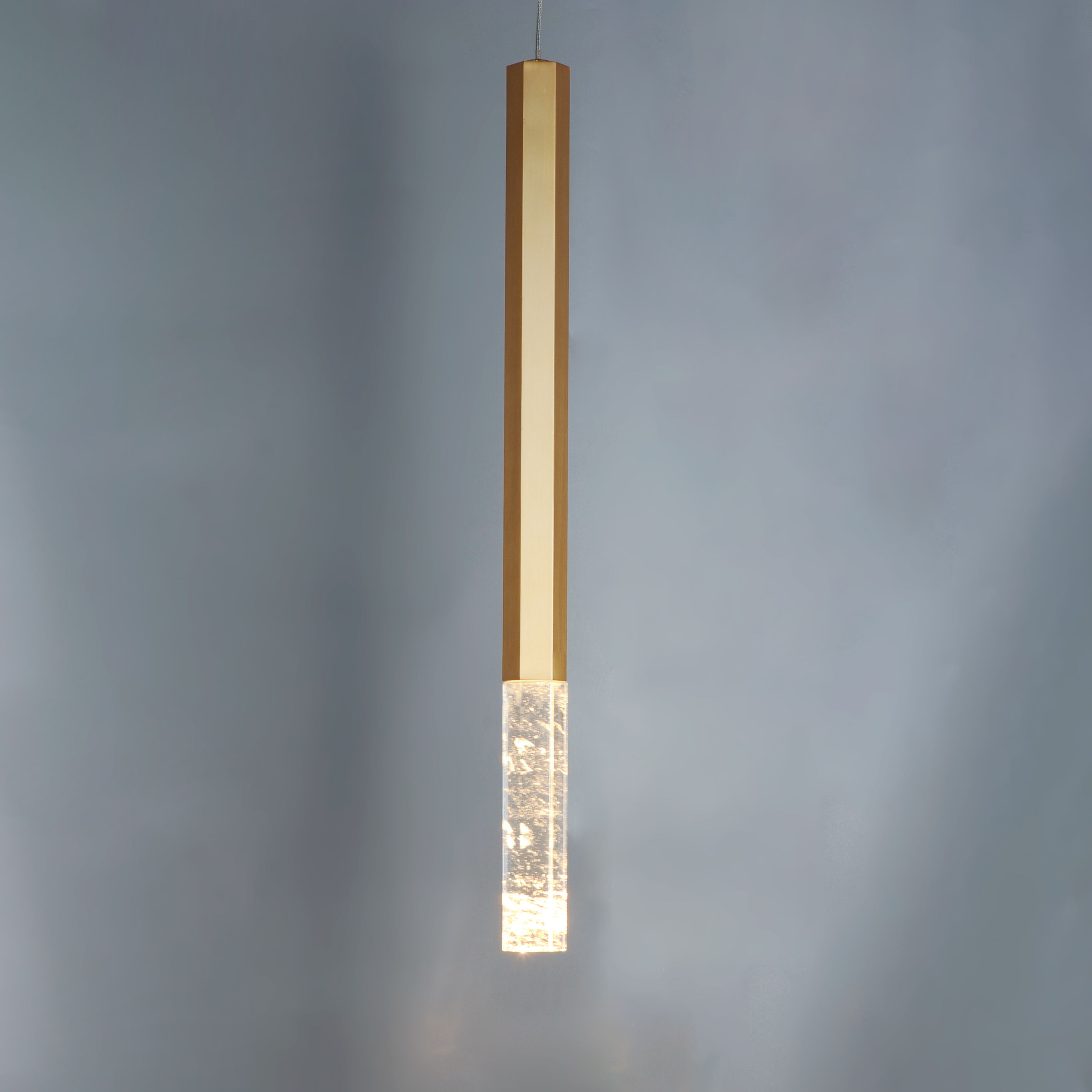 Diaphane LED 1.5 inch Gold Single Pendant Ceiling Light