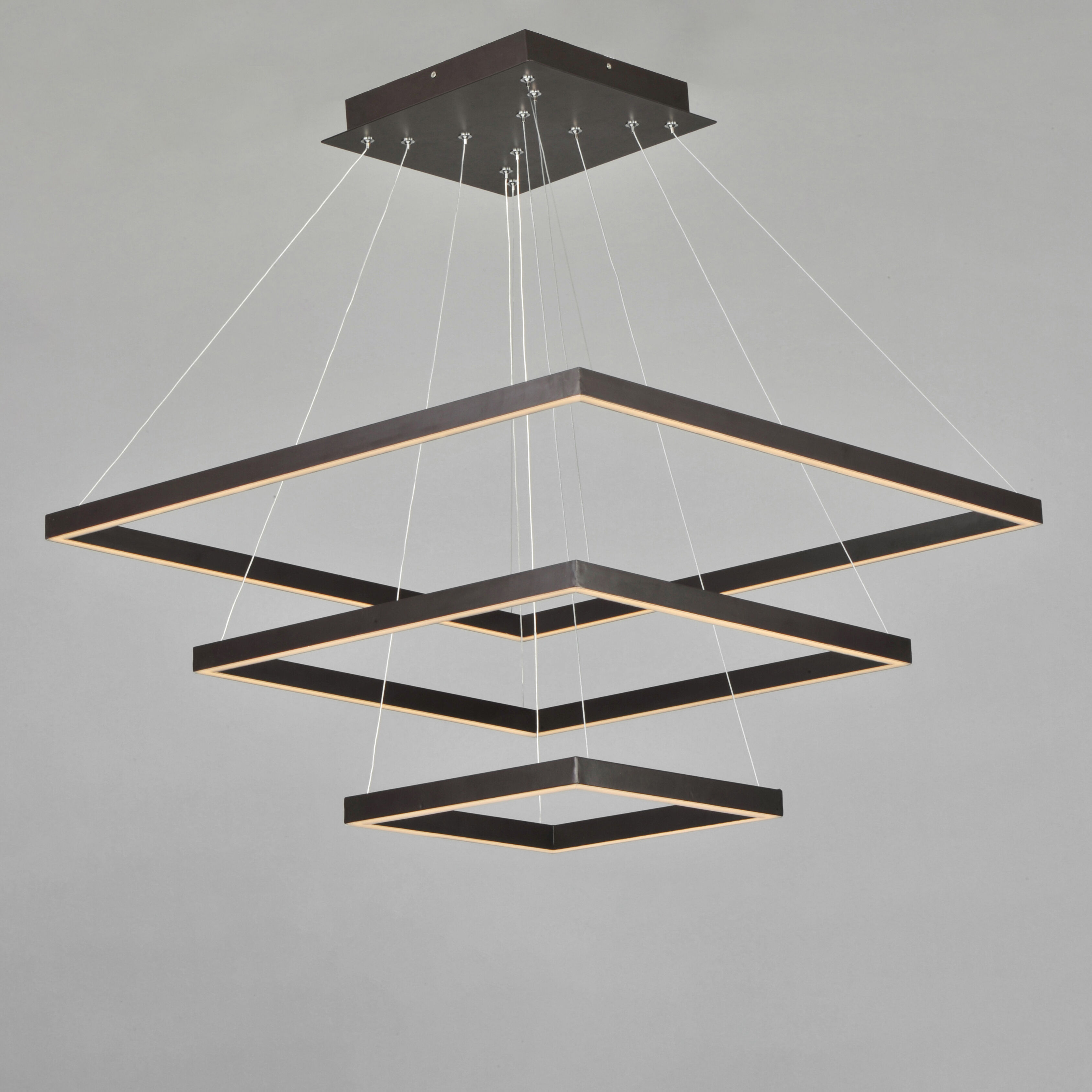 Quad LED 27.75 inch Bronze Single Pendant Ceiling Light