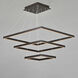 Quad LED 27.75 inch Bronze Single Pendant Ceiling Light