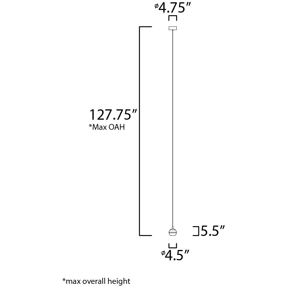 Swank LED 4.5 inch Polished Chrome Single Pendant Ceiling Light