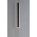 Flute LED 1 inch Polished Chrome Mini Pendant Ceiling Light
