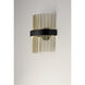 Chimes WiZ LED 7 inch Black and Satin Nickel and Satin Brass Wall Sconce Wall Light in Black and Satin Brass and Satin Nickel