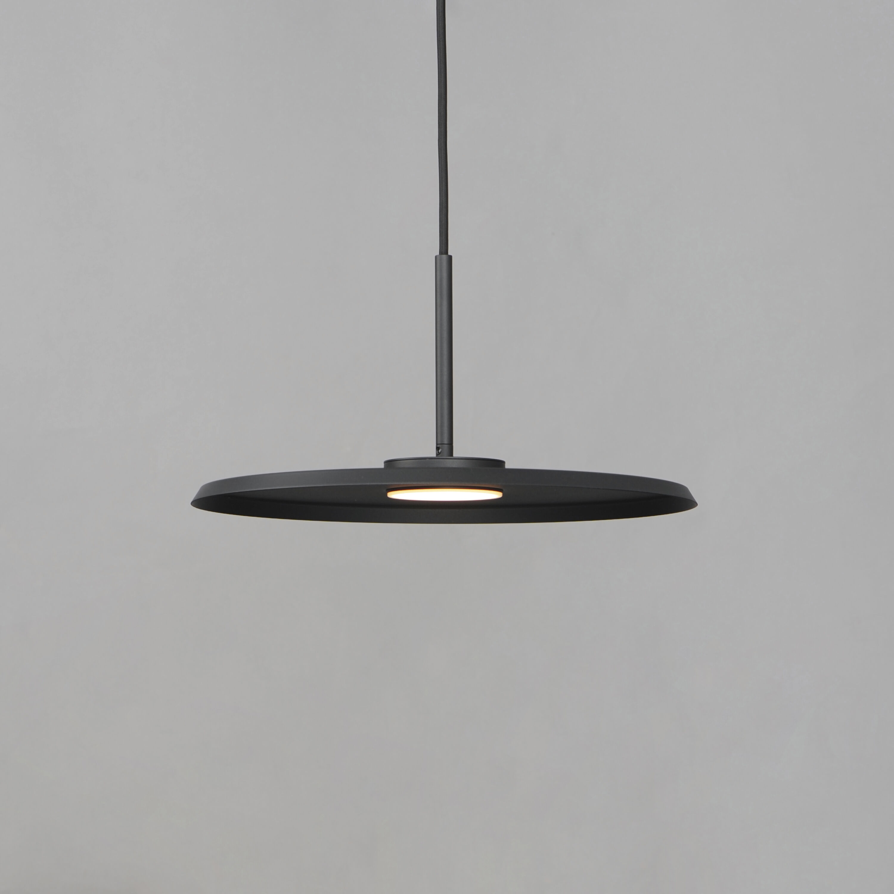 Berliner LED 13.75 inch Black Single Pendant Ceiling Light