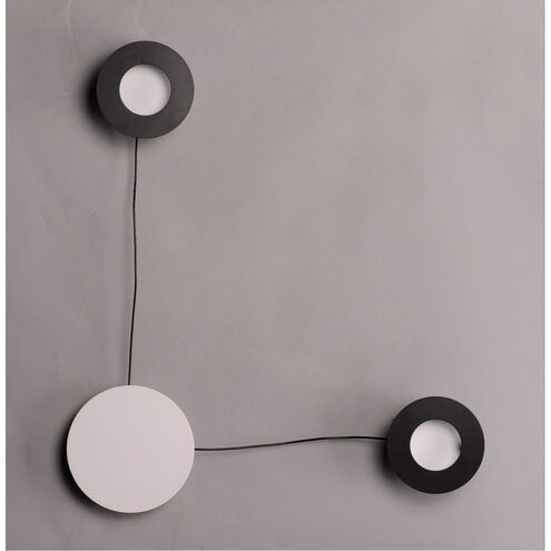 Orbital LED 17.5 inch Black and White ADA Wall Sconce Wall Light