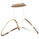 Perpetual LED 14.25 inch Brushed Champagne Single Pendant Ceiling Light