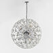 Fiori 28 Light 31.5 inch Polished Chrome Single Pendant Ceiling Light in Clear Murano
