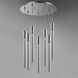 Big Fizz LED 16 inch Polished Chrome Multi-Light Pendant Ceiling Light