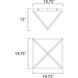 Pyramid LED 19.75 inch Rose Gold Flush Mount Ceiling Light