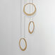 Lyra LED 12.5 inch Gold Multi-Light Pendant Ceiling Light