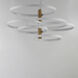 Hoopla LED 45.25 inch White and Gold Single Pendant Ceiling Light in White/Gold