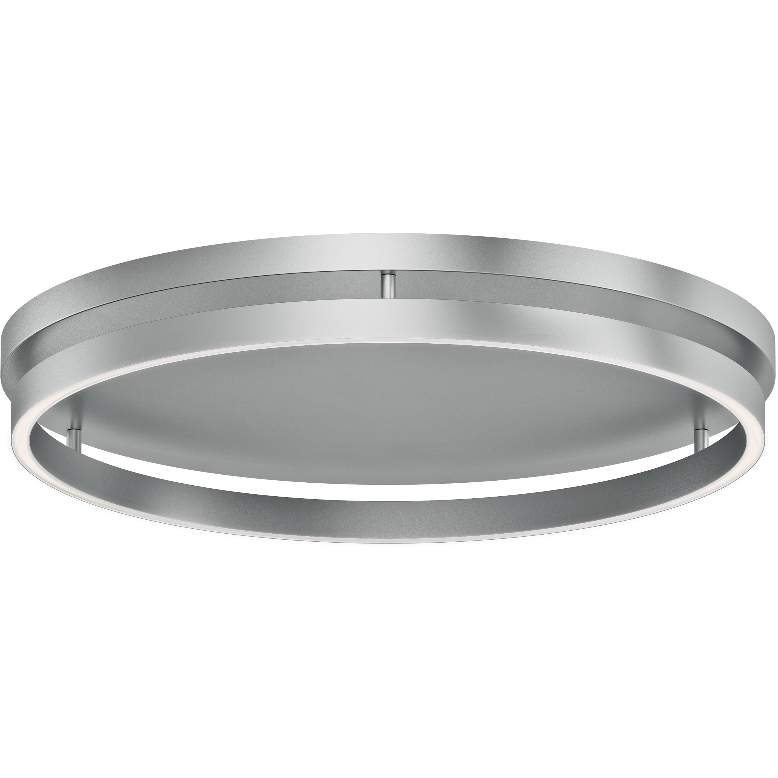 Groove 5CCT LED 24 inch Brushed Aluminum Flush Mount Ceiling Light