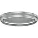 Groove 5CCT LED 24 inch Brushed Aluminum Flush Mount Ceiling Light