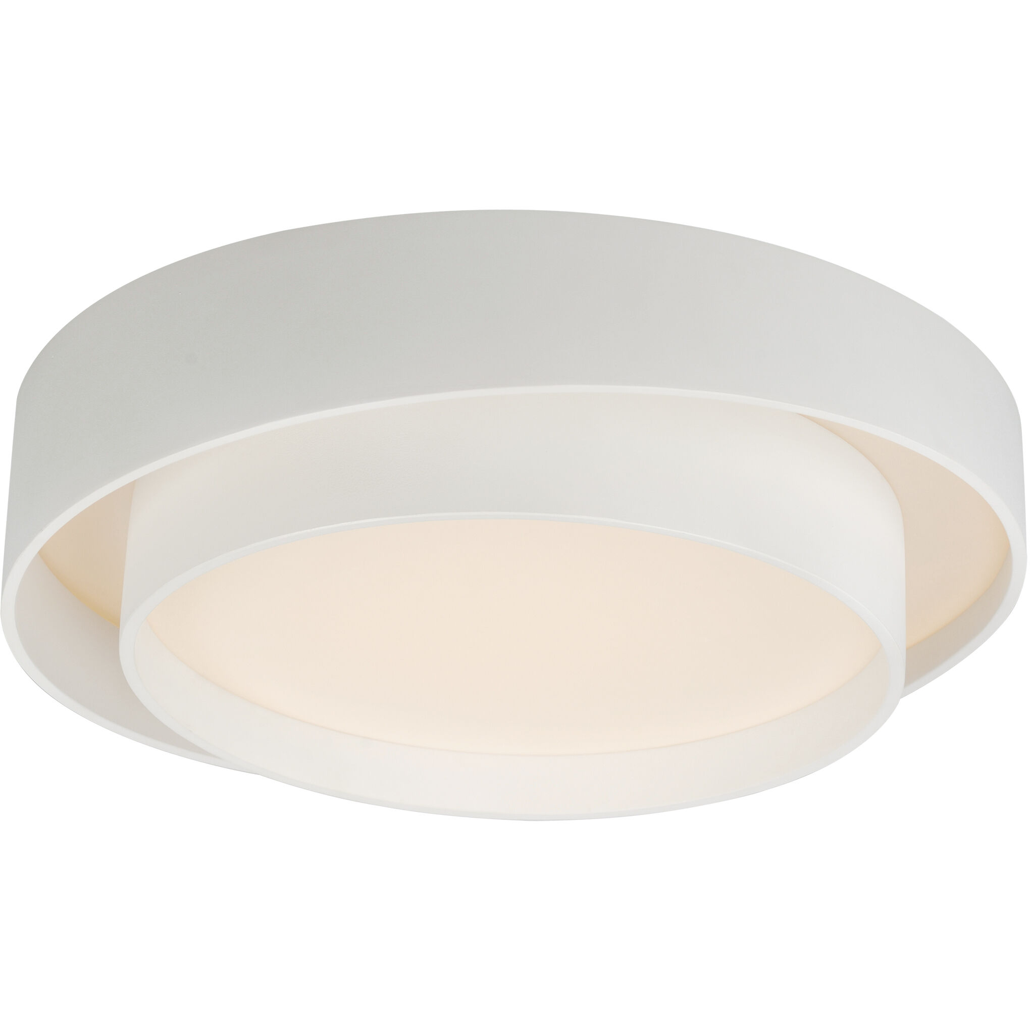 Ziggurat LED 19.75 inch White Flush Mount Ceiling Light