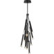 Allumettes LED 8.5 inch Black Multi-Light Pendant Ceiling Light