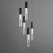 Reeds LED 13.75 inch Black Multi-Light Pendant Ceiling Light