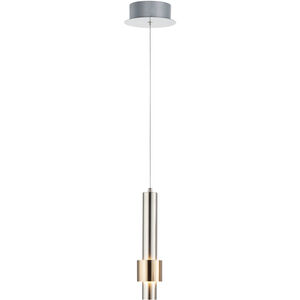 Reveal LED 3 inch Satin Nickel and Satin Brass Single Pendant Ceiling Light