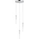 Pipette LED 11.75 inch Polished Chrome Multi-Light Pendant Ceiling Light
