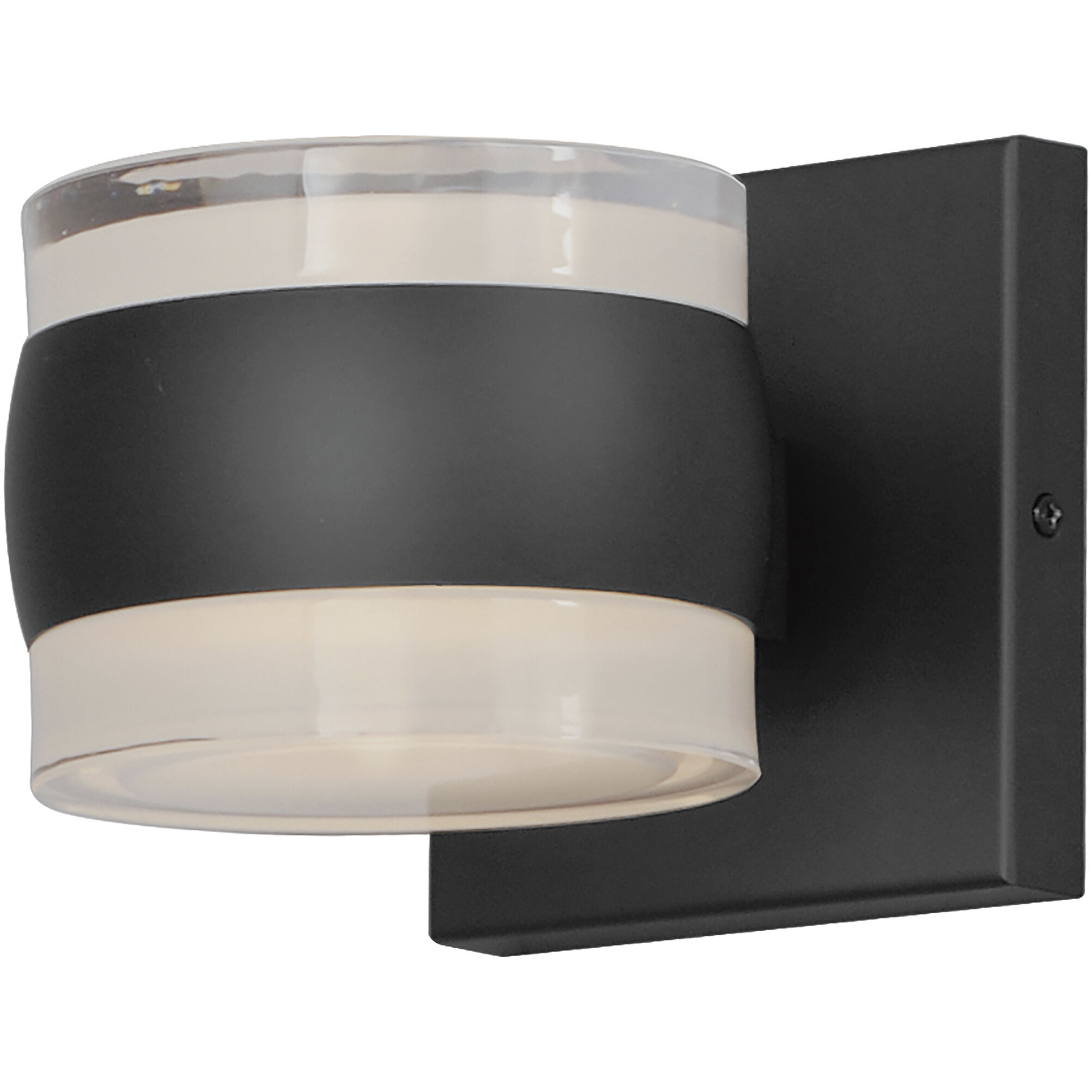 Modular LED 5 inch Black Outdoor Wall Sconce