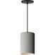 Souffle LED 5.75 inch Gray Single Pendant Ceiling Light