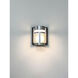Accord LED 5 inch Black and Brushed Aluminum Bath Vanity Light Wall Light