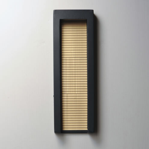 Alcove LED 20 inch Black and Gold Outdoor Wall Sconce