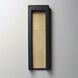 Alcove LED 20 inch Black and Gold Outdoor Wall Sconce