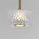 Elysian LED 5.5 inch Natural Aged Brass Single Pendant Ceiling Light
