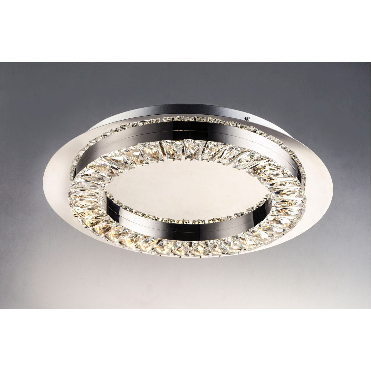 Charm LED 17 inch Polished Chrome Flush Mount Ceiling Light