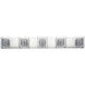 Gem 5 Light 39 inch Polished Chrome Bath Vanity Light Wall Light