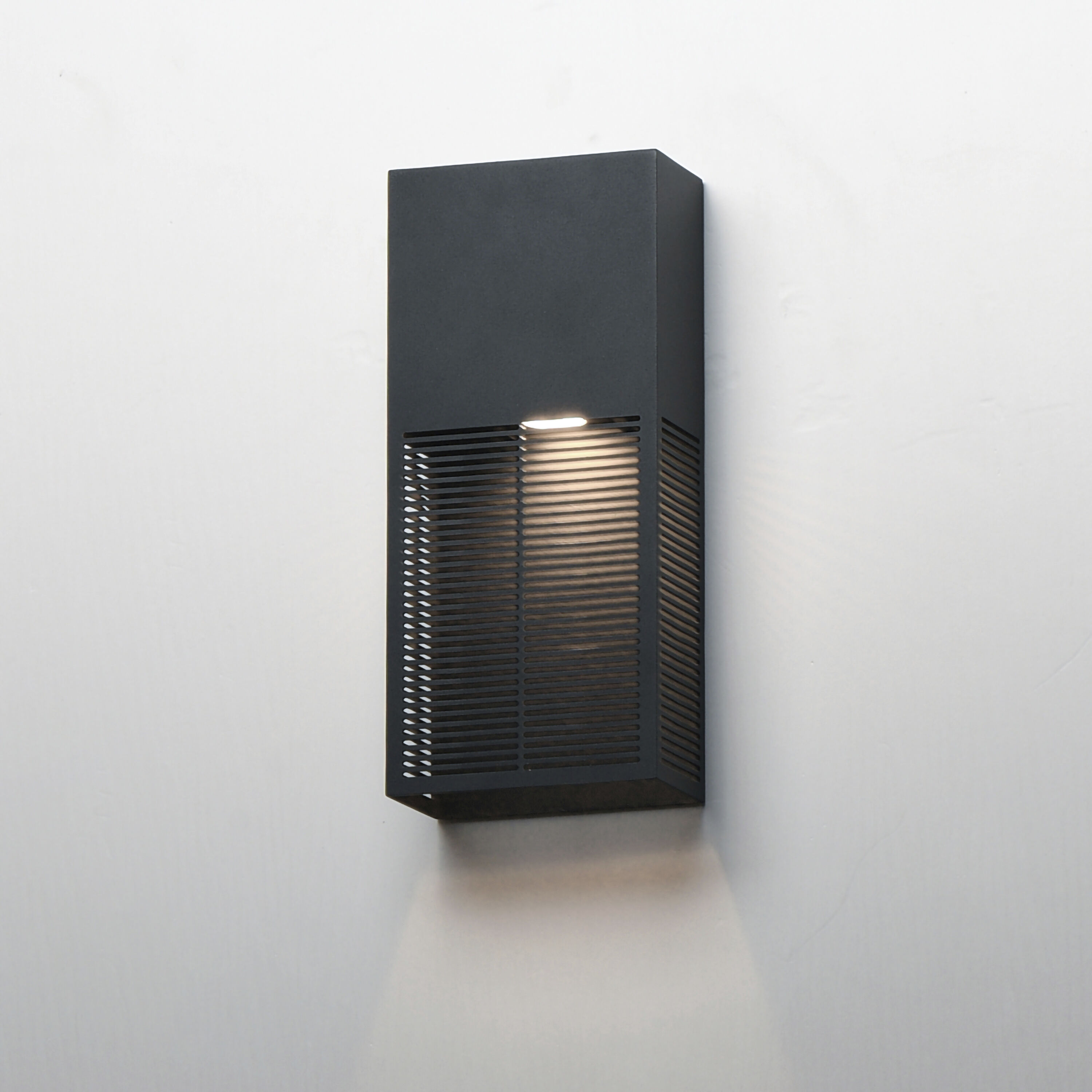 Grate LED 14 inch Black Outdoor Wall Mount