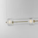Elysian LED 58.25 inch Natural Aged Brass Linear Pendant Ceiling Light