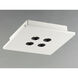 Peg LED 10 inch White Flush Mount Ceiling Light