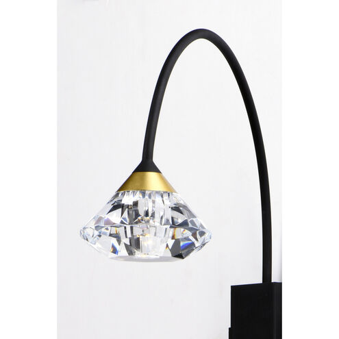 Hope LED 4.75 inch Black and Metallic Gold Wall Sconce Wall Light