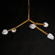 Blossom LED 35.75 inch Natural Aged Brass Multi-Light Pendant Ceiling Light