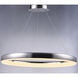 Innertube LED 31.5 inch Satin Nickel Single Pendant Ceiling Light