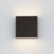 Cubed LED 5.5 inch Black Outdoor Wall Sconce