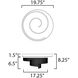 Sonata LED 19.75 inch Black Semi-Flush Mount Ceiling Light in Patterned Acrylic