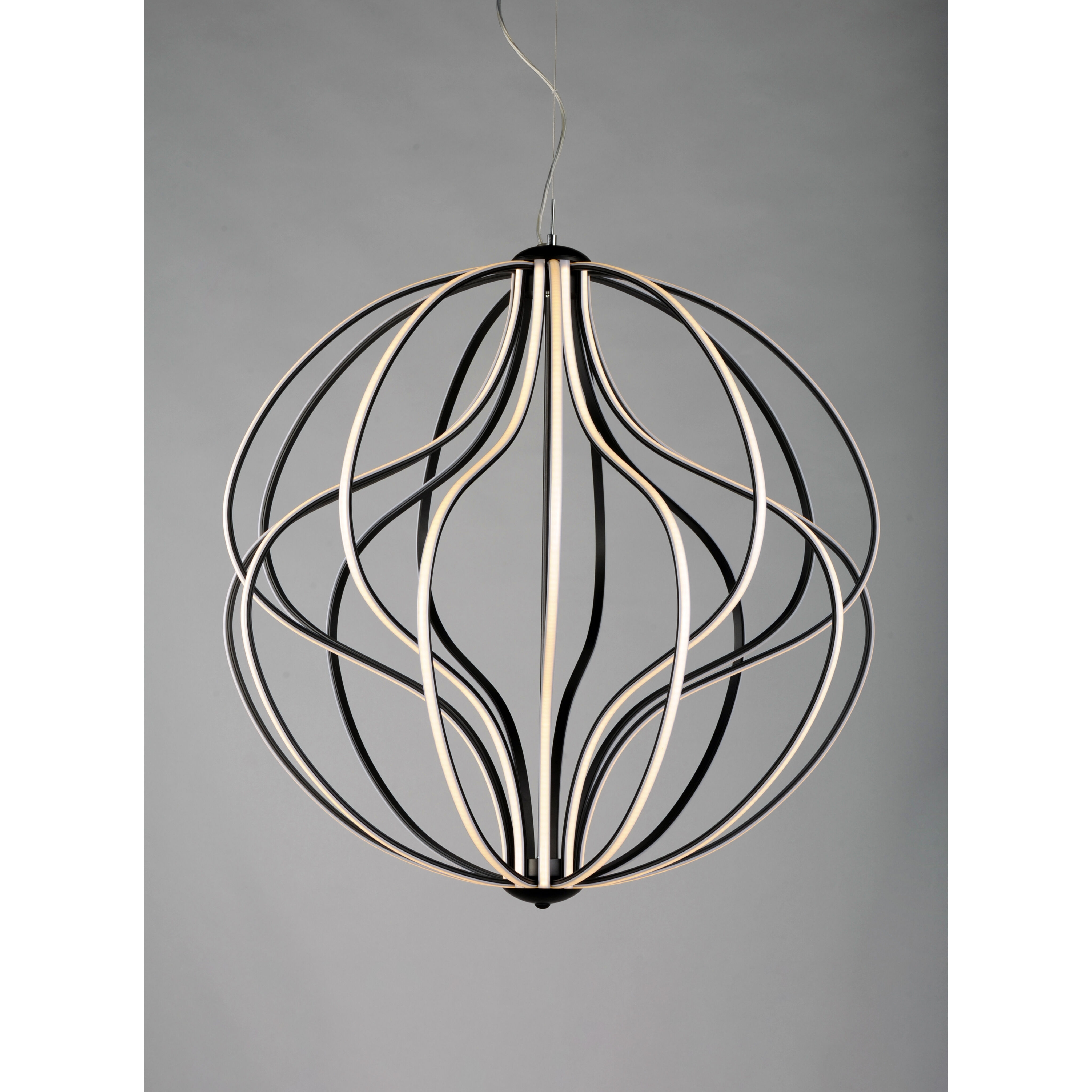 Aura LED 31 inch Black Single Pendant Ceiling Light