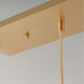 Torch LED 28 inch Satin Brass Linear Pendant Ceiling Light