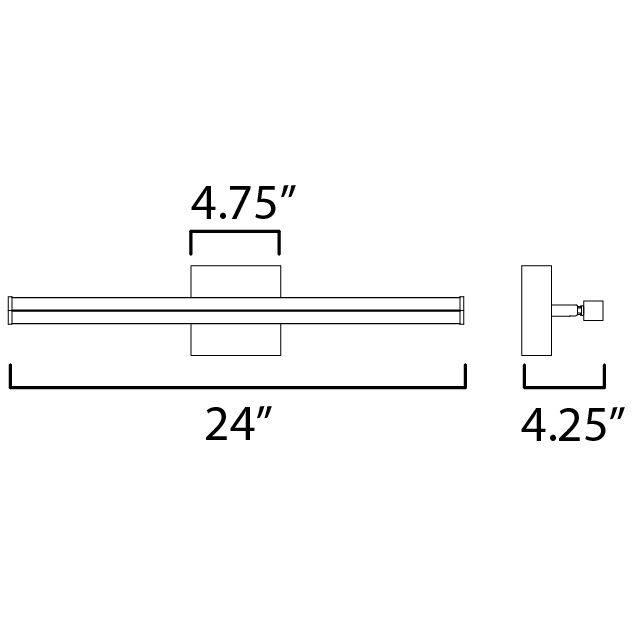 Hover LED 4.25 inch Black Wall Sconce Wall Light