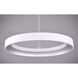 Apollo LED LED 17.75 inch Matte White Single Pendant Ceiling Light