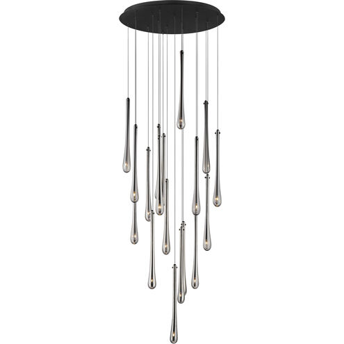 Stillo LED 25.5 inch Black Multi-Light Pendant Ceiling Light
