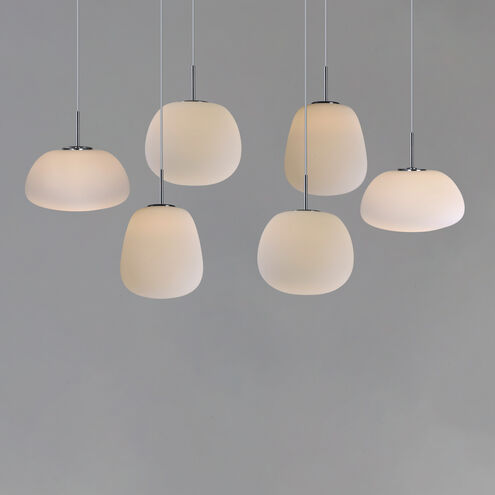 Puffs LED 11.8 inch White Multi-Light Pendant Ceiling Light